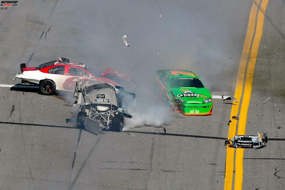 Patrick und die rauen Sitten: Ihr Nationwide-Debüt im Februar 2010 in Daytona endet standesgemäß mit einem Crash.