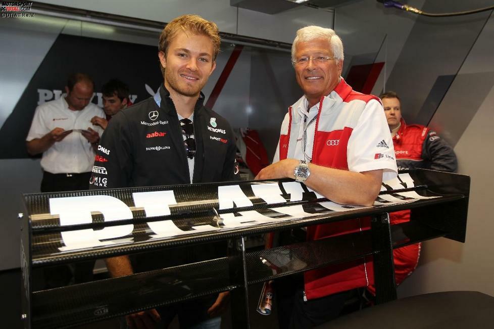 ...Nico Rosberg nutzte die Gelegenheit für ein Gespräch mit Arno Zensen, der als Teamchef von Rosberg die Fäden der Mannschaft von Nicos Vater Keke in der Hand hält.