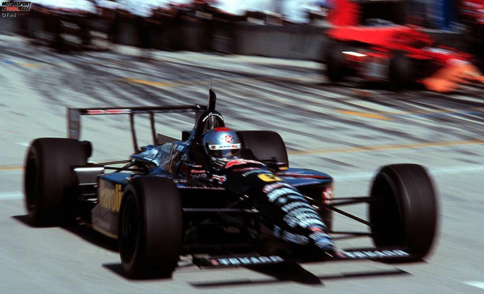 Impressionen von Michael Andretti im schwarzen Newman/Haas-Boliden (hier der Swift-Ford in Homestead 1999)