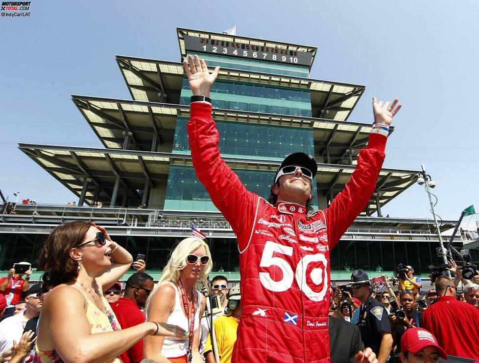 Mai 2012: Dario Franchitti gewinnt das Indy 500 und erinnert an Dan Wheldon