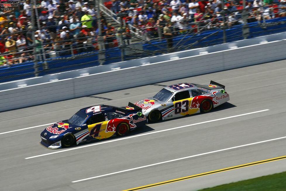 2011 fahren Kasey Kahne (4) und Brian Vickers (83) für Team Red Bull - zum ersten Mal sitzen zwei ausgebildete NASCAR-Asse am Steuer