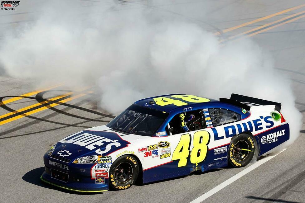 Jeff Gordons Hendrick-Dauerteamkollege Jimmie Johnson wird 2011 Gesamtsechster - dies ist die schlechteste Platzierung seit Johnson im Sprint-Cup fährt...