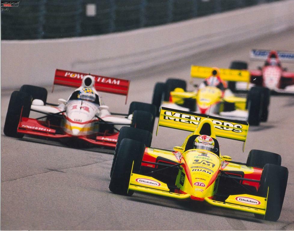 1997: Tony Stewarts bestes Indy 500 mit Platz fünf, damals in einem G-Force-Oldsmobile und der Startnummer 2. Am Jahresende feiert er den IRL-Titel.