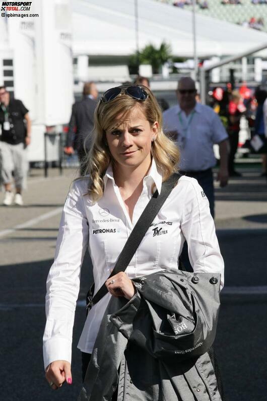 Inzwischen Dauergast im Formel-1-Paddock: Susie Wolff (geborene Stoddart), ihres Zeichens DTM-Pilotin, Williams-Entwicklungsfahrerin und Ehefrau des bei Williams immer mächtigeren Großaktionärs Toto Wolff.