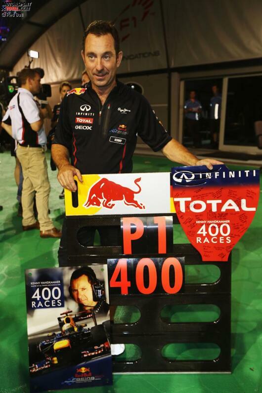 Einer der stillen Helden des Fahrerlagers: Kenny Handkammer, Chefmechaniker von Red Bull, feierte seinen 400. Grand Prix standesgemäß mit einem Sieg des Teams.