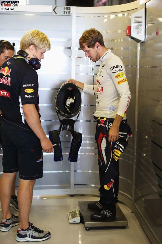 Sebastian Vettel darf sich ohnehin nicht zu viel auf die Rippen futtern, schließlich kostet bei den Formel-1-Stars jedes Gramm Zusatzgewicht Performance.