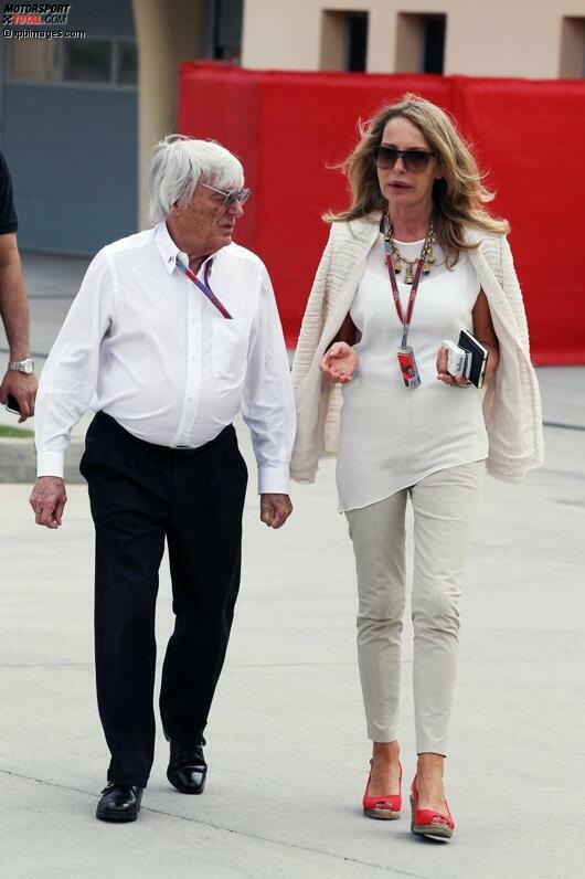 ... und Bernie Ecclestone (im Bild mit Agentur-Chefin Katja Heim) sind diejenigen, die in der Formel 1 das Sagen haben.