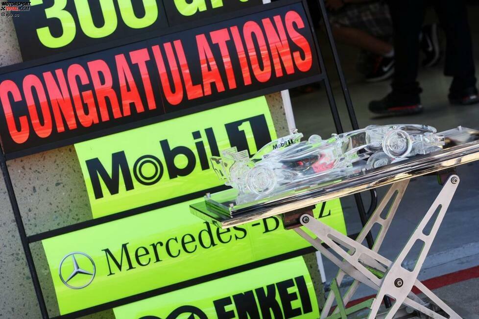300. gemeinsamer Grand Prix für den Mineralölhersteller Mobil 1 und McLaren. Selten, dass Partnerschaften in der Formel 1 so lang Bestand haben.