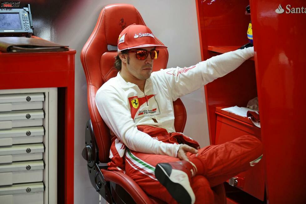 ... als Fernando Alonso bei Ferrari.
