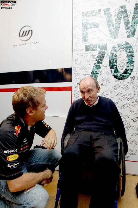 Happy Birthday, Sir Frank! Wenn Frank Williams (70), eine Legende der Formel 1 und seit einem Vierteljahrhundert an den Rollstuhl gefesselt, einlädt, kommen sie alle - von Bernie Ecclestone bis Sebastian Vettel.