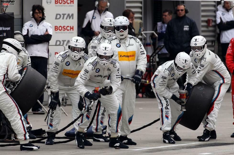 Wie ein Fels in der Brandung: Die BMW-Crew überzeugte in ihrem ersten DTM-Jahr durch viele fehlerfreie Boxenstopps.