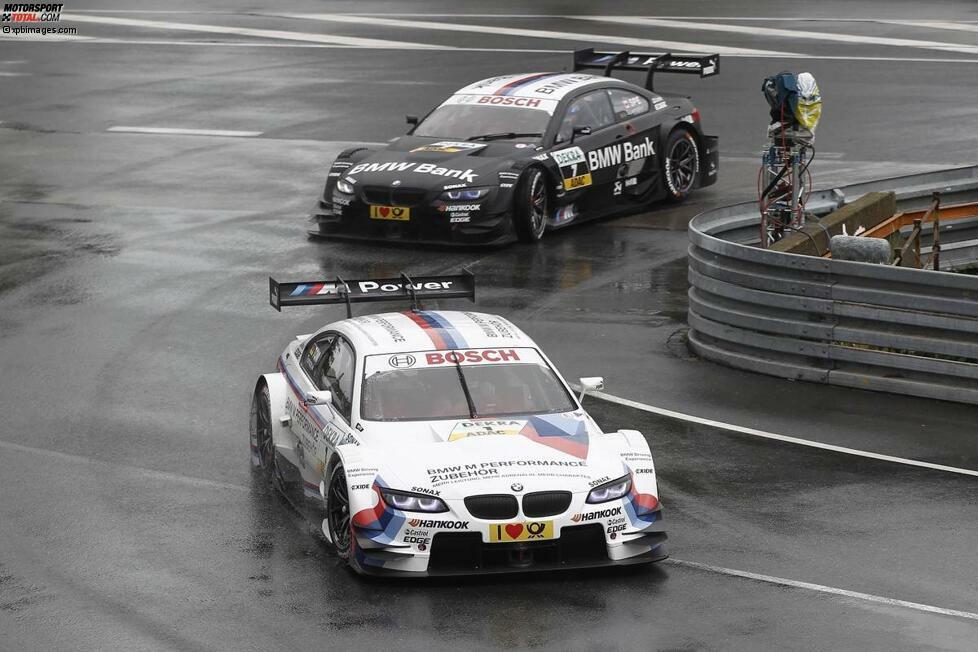 Doppeltes Lottchen: Martin Tomczyk und Bruno Spengler zeigten im Regen auf dem Norisring eine exzellente Teamleistung.