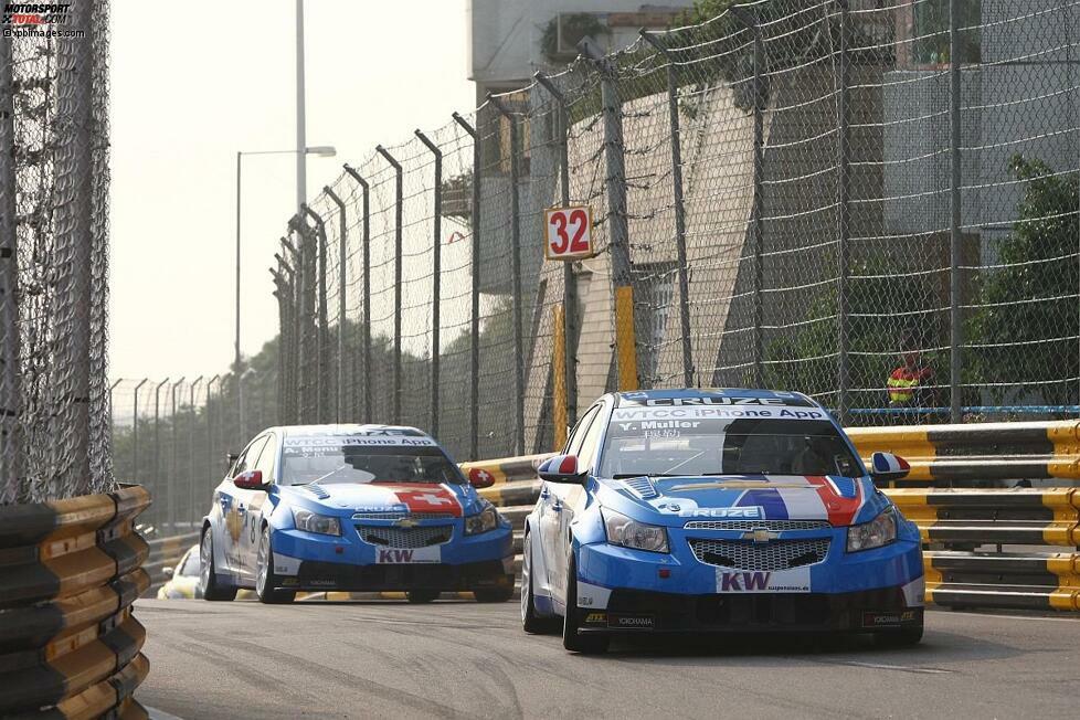 November 2010: In den Straßen von Macao wird Yvan Muller als erster Chevrolet-Weltmeister abgewinkt. Erstmals belegt das Team auch in der Herstellerwertung den ersten Platz.