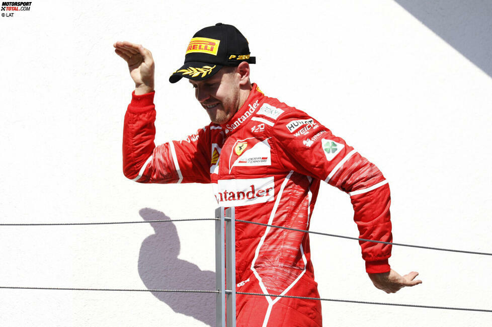 3. Sebastian Vettel (14 Siege, 0 WM-Titel): Der Deutsche erfüllt sich 2015 mit seinem Wechsel zu Ferrari einen Lebenstraum. Die Weltmeisterschaft kann er allerdings bis zu seinem Abschied Ende 2020 nie gewinnen. Mit 14 Siegen ist er der erfolgreichste Ferrari-Pilot, der nie den WM-Titel für die Scuderia holt.
