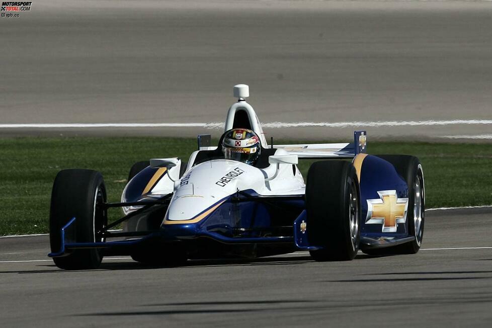Im Oktober 2011 testet Ryan Hunter-Reay zum ersten Mal das Next-Generation IndyCar, den Dallara DW 12 - hier auf dem Las Vegas Motor Speedway