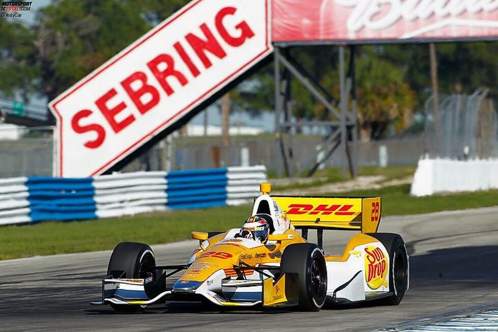 März 2012: Erste Testfahrten mit dem Andretti-Chevy in Sebring