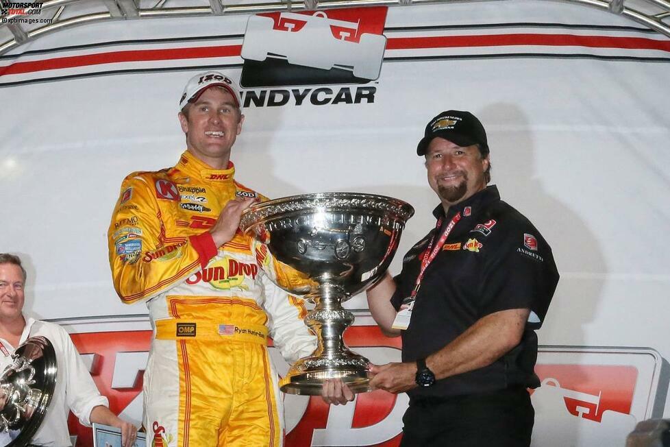Ryan Hunter-Reay schenkt seinem Teamchef Michael Andretti den IndyCar-Titel 2012