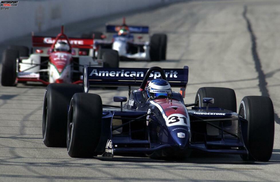 Der damals 22-jährige Youngster fährt einen Reynard-Ford des American-Spirit-Teams von Stefan Johansson