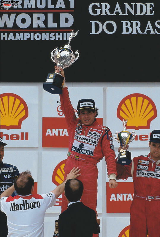 1991: Ayrton Senna nutzt das letzte Jahr der McLaren-Überlegenheit und gewinnt einen dritten Titel, knapp vor dem aufstrebenden Williams-Team um Nigel Mansell. Highlight: der erste Sieg beim Heim-Grand-Prix in Sao Paulo (Brasilien).