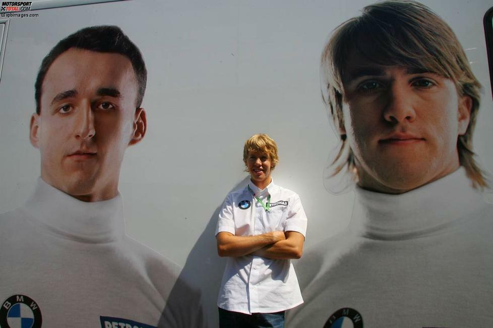 In der Formel 1 angekommen, vorerst noch als dritter Mann bei BMW hinter Nick Heidfeld und Robert Kubica - aber gleich mit Bestzeit beim ersten Freitagseinsatz in Istanbul 2006.