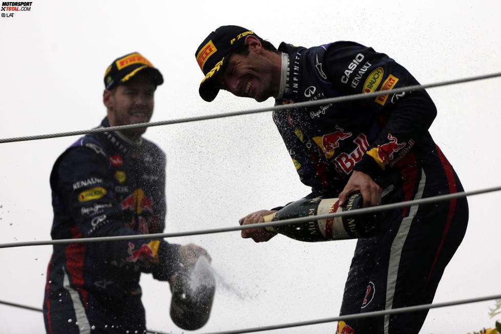 Vettels bisher letzter Sieg liegt schon etwas zurück. In Brasilien 2013 darf er das letzte Mal ganz oben auf dem Treppchen stehen.