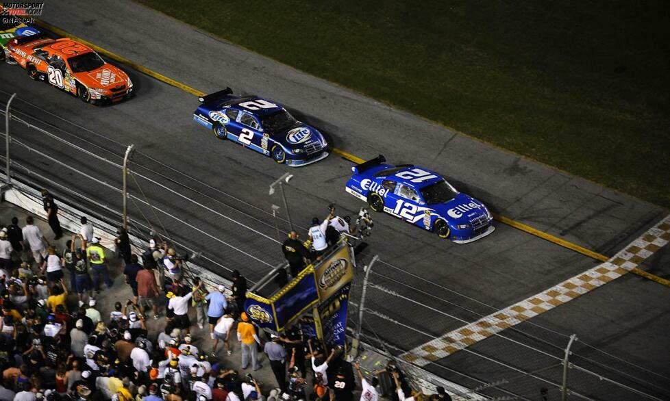 2008: Penske-Doppelsieg in Daytona - Ryan Newman gewinnt vor Kurt Busch, es ist der erste Penske-Sieg in Daytona, das 