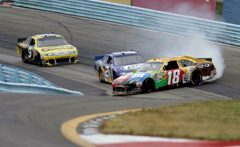 Finale furioso in Watkins Glen: Kyle Busch und Brad Keselowski beinhart, Marcos Ambrose staubt ab und gewinnt