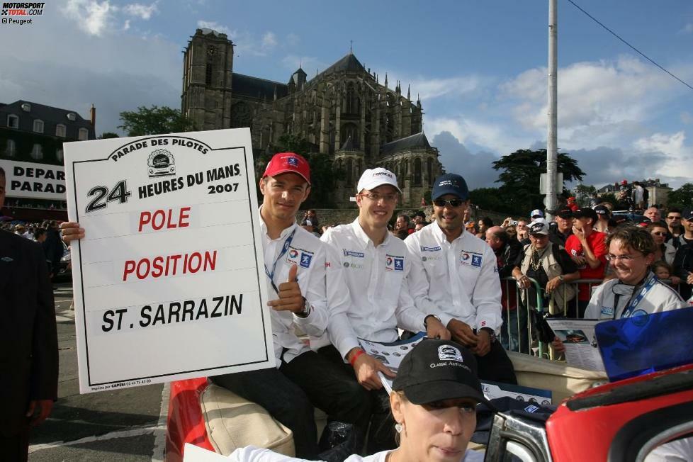 Die süßesten Früchte ernetete zunächst Stephane Sarrazin an der Sarthe. In den ersten drei Jahren des Engagements (2007 bis 2009) holte der Franzose aus Ales jeweils die Pole-Position in Le Mans.