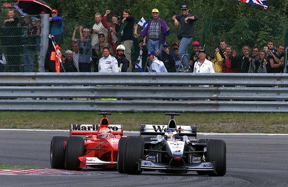 Nach dem Ende der großen Williams-Ära hieß Schumachers größter Gegner Mika Häkkinen, der sich mit dem aufstrebenden McLaren-Mercedes-Team 1998 und 1999 die Fahrerkrone sicherte. Erst im Jahr 2000 gelang es Schumacher, die Dominanz des 