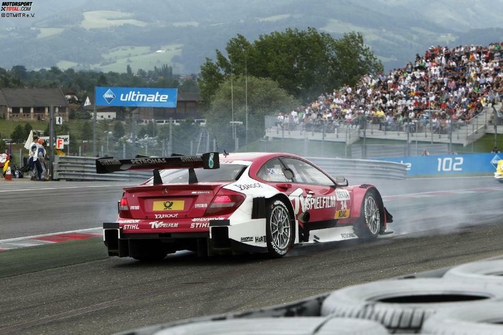 Bei der nächsten Möglichkeit, bitte wenden: Robert Wickens war sich in seiner DTM-Premierensaison offenbar nicht immer ganz darüber im Klaren, wo er hinfahren sollte.