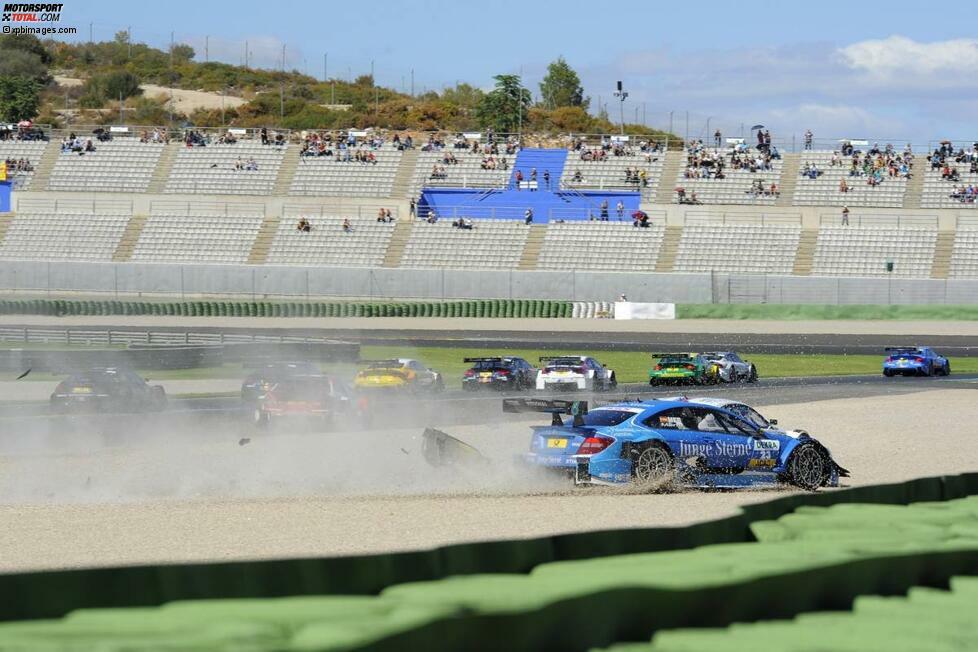 Der sollte sich doch auskennen: Beim Heimrennen in Valencia fiel Roberto Merhi nicht durch Streckenkenntnis, sondern eine gemeinsame Rallye-Einlage mit Martin Tomczyk auf.