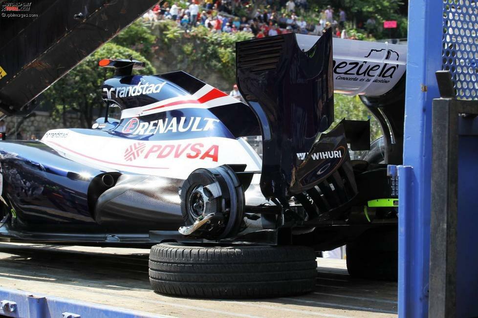 Pastor Maldonado (Williams-Renault), drittes Freies Training zum Grand Prix von Monaco in Monte Carlo.