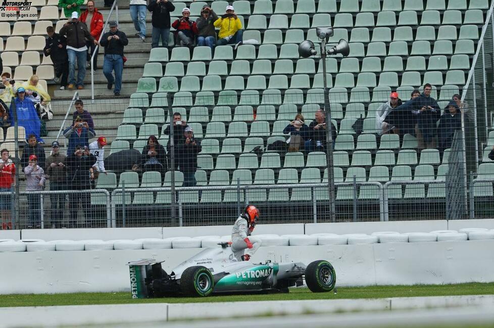 Michael Schumacher (Mercedes), zweites Freies Training zum Grand Prix von Deutschland in Hockenheim.