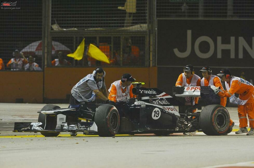 Bruno Senna (Williams-Renault), zweites Freies Training zum Grand Prix von Singapur in Singapur.