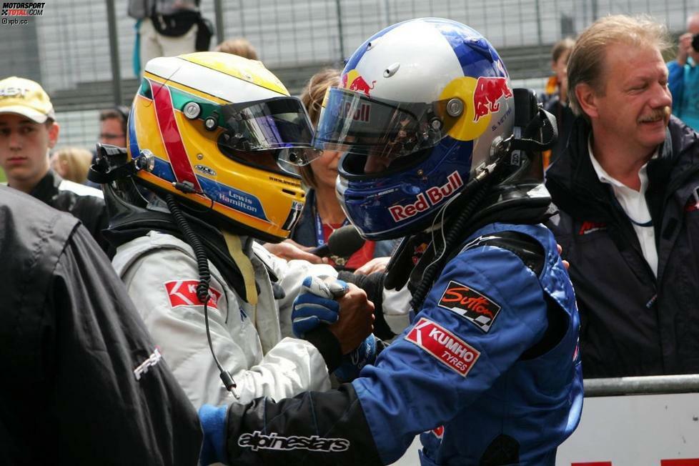 2005 fand er in der Formel-3-Euroserie erstmals seinen Meister: Während Lewis Hamilton überlegen den Titel holte, spielte Vettel in der Meisterschaftsentscheidung keine Rolle.