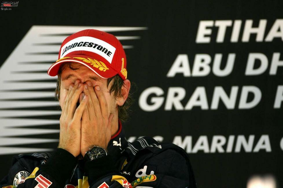 Weltmeister: In Abu Dhabi erreicht Vettel 2010 den Gipfel der Formel 1.