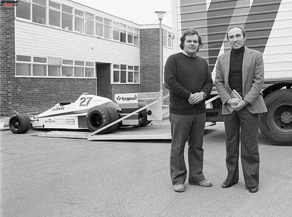 Auf geht's ins Abenteuer Formel 1: Nach zwei erfolglosen Anläufen in der Königsklasse gründen Frank Williams (70 Prozent) und Patrick Head (30 Prozent) ihr eigenes Team. Mit einem March-Chassis steigt man beim Grand Prix von Spanien in die Weltmeisterschaft ein.