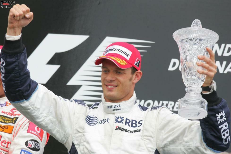Alexander Wurz holt 2007 beim Grand Prix von Kanada in Montreal mit ein bisschen Glück den einzigen Podestplatz jener Saison.