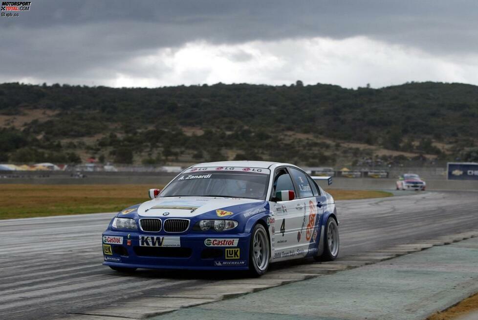 Es folgt eine Saison in der europäischen Tourenwagen-Meisterschaft (ETCC), die Alessandro Zanardi als erster und einziger Sportler mit Behinderung bestreitet. Im Anschluss an die Saison 2004 wird diese Rennserie vom Automobil-Weltverband (FIA) zur Weltmeisterschaft aufgewertet.