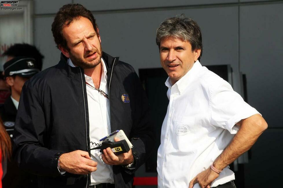 Das sind die Helferlein von Jean Todt und Bernie Ecclestone: Matteo Bonciani (FIA) und Pasquale Lattuneddu (FOM) kennt man in der Öffentlichkeit kaum, spielen aber hinter den Kulissen eine extrem wichtige Rolle im Formel-1-Paddock.