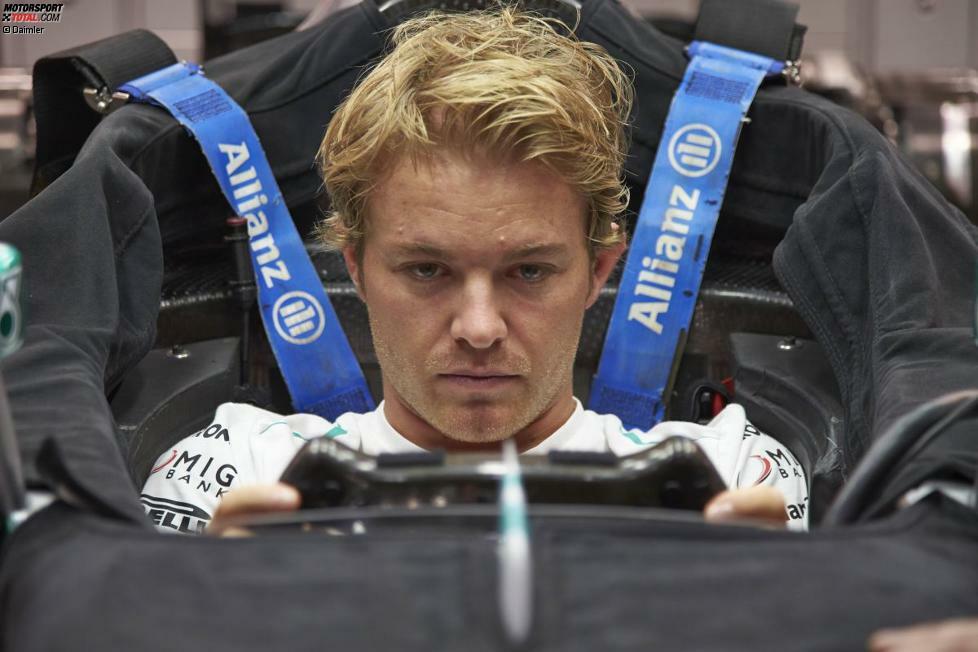 Voll konzentriert: Nico Rosberg, in Singapur und auf Stadtkursen generell immer stark unterwegs, geht optimistisch in Qualifying und Rennen.