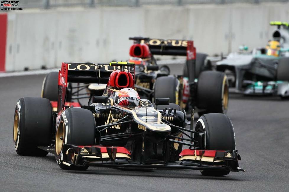 Romain Grosjean (Chancen: ***):
Vor einem Jahr war der Franzose in Suzuka (wie damals so oft) in eine Startkollision verwickelt, doch inzwischen hat er seine Leistungen stabilisiert. Zuletzt in Südkorea war er schneller als Lotus-Teamkollege Kimi Räikkönen, dessen Konstanz kann er aber noch nicht immer reproduzieren. Wenn Grosjean aber im Qualifying in der ersten oder zweiten Reihe steht und einen sauberen Start erwischt, dann ist er ein heißer Podiumskandidat. Die große Frage ist nur, ob die harte Reifen-Vorauswahl für Suzuka (Hard und Medium) Lotus nicht mehr schadet als den anderen Topteams.