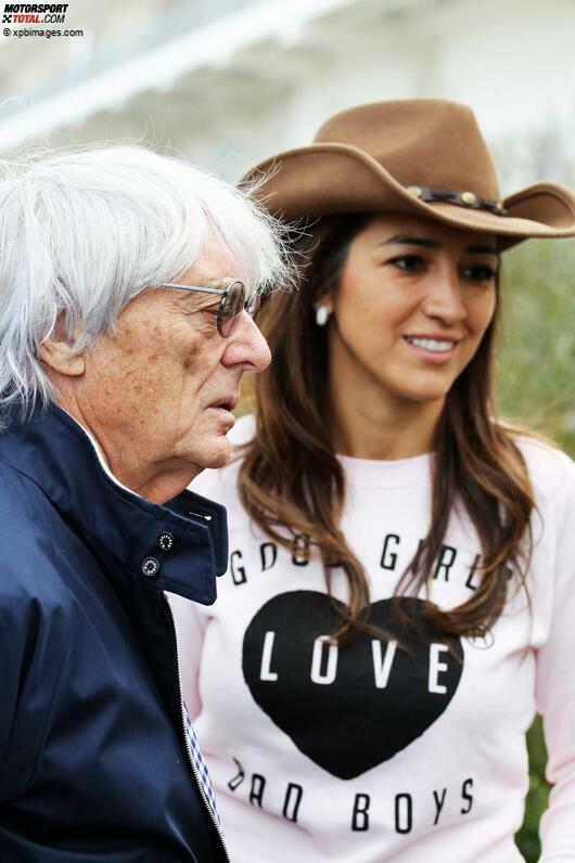 Auch im Hause Ecclestone läuft alles harmonisch ab, obwohl man schon mal auf falsche Gedanken kommen könnte, wenn Fabiana ein Shirt mit der Aufschrift 