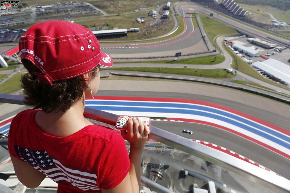 Apropos atemberaubender Ausblick: Nirgendwo sonst hat man eine bessere Übersicht über die Strecke als auf dem knapp 80 Meter hohen CoTA-Tower.