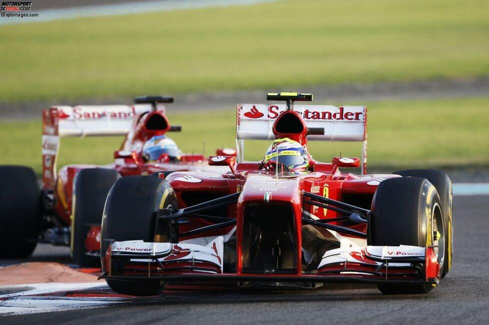 Felipe Massa (Chancen: **): Schon seit Wochen prophezeien wir im Formcheck, dass der Brasilianer immer dann am besten fährt, wenn ihm das Wasser bis zum Hals steht. Und tatsächlich setzte er Teamkollege Fernando Alonso teilweise hart zu - nur eben nicht in den Rennen. Aber gerade Austin könnte ihm liegen. Wir erinnern uns: Schon 2012 musste Ferrari tief in die Trickkiste greifen und für Massa eine Plus-Fünf-Strafe provozieren, damit Alonso, der langsamer war, auf die griffigere Seite der Startaufstellung wechseln durfte. Was übrigens, im Nachhinein betrachtet, umsonst war: Sebastian Vettel wurde trotzdem Champion.