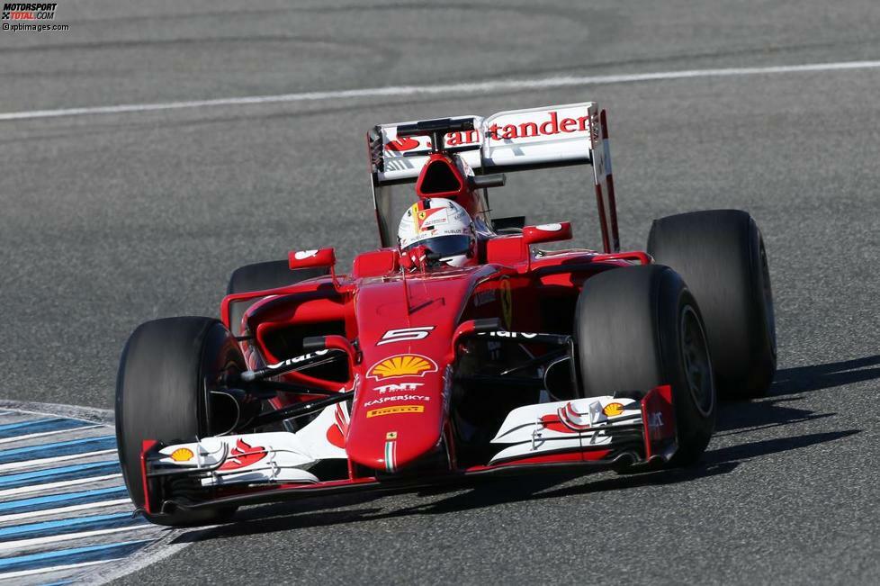Außer Konkurrenz: Ungewohnt schlicht kommt Vettels Design bei seinem neuen Arbeitgeber Ferrari daher. Der Heppenheimer hat angekündigt, dass er das Design während der Saison größtenteils unverändert lassen will. Doch wer den vierfachen Weltmeister kennt, der weiß, dass er sich mit Sicherheit noch etwas Besonderes einfallen lassen wird.
