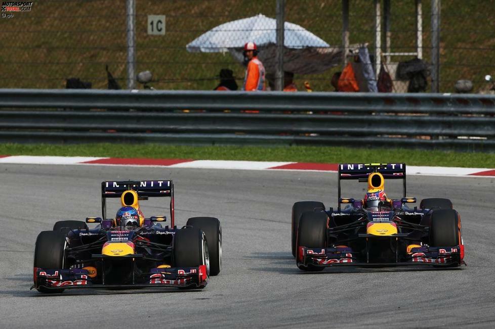 Ab Malaysia kennt die Formel 1 nur noch ein Thema: Vettels teaminterne Attacke auf Webber, der sich eigentlich schon im Cruise-Modus befindet. Der Australier verlässt sich auf die Anweisung 