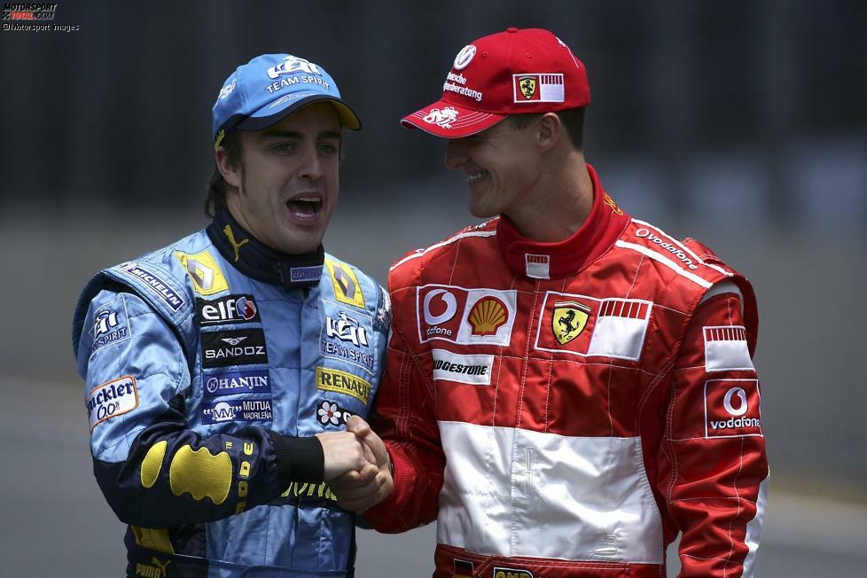 2006 folgt der Doppelpack: Diesmal besiegt er Michael Schumacher im direkten WM-Duell. Der größte Triumph seiner Karriere.