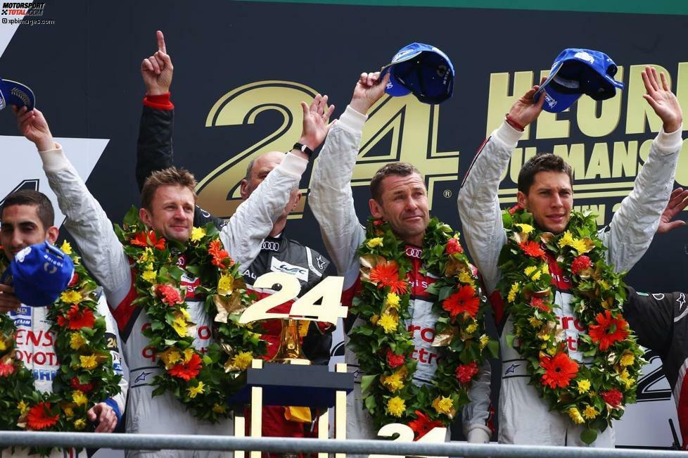 13 Pokale: Tom Kristensen hält mit 9 Siegen bei 17 Starts eine 53-prozentige Erfolgsquote in Le Mans. Insgesamt 13 Mal stand der Däne bislang auf dem Podium. Bei vier Starts kam sein Auto nicht ins Ziel. Somit war 