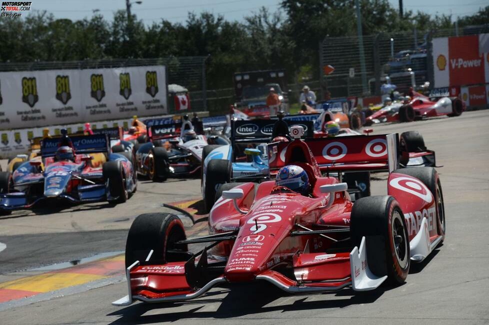 ... Scott Dixon räumt im dritten Double-Header des Jahres fast die maximale Punktezahl ab ...